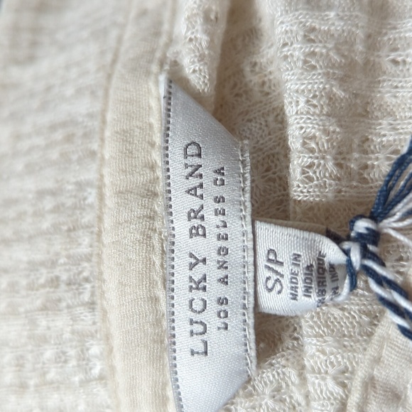 Lucky Brand Solid Woven Drop Needle Peasant - Picture 13 of 16